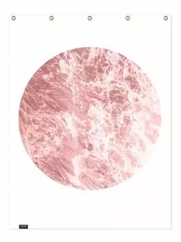 Занавеска для душа Juniqe, цвет rosa & wei