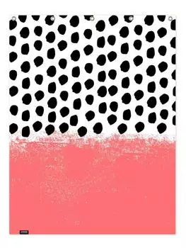 Занавеска для душа Juniqe, цвет rot & schwarz