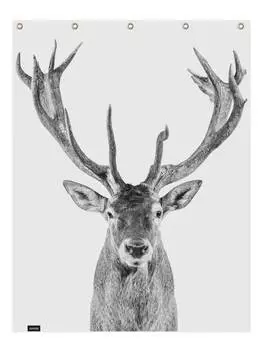 Занавеска для душа Juniqe, цвет schwarz & wei