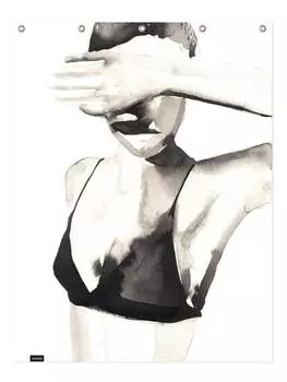 Занавеска для душа Juniqe, цвет schwarz & wei