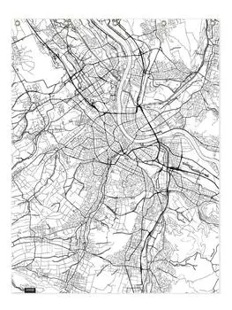 Занавеска для душа Juniqe, цвет schwarz & wei