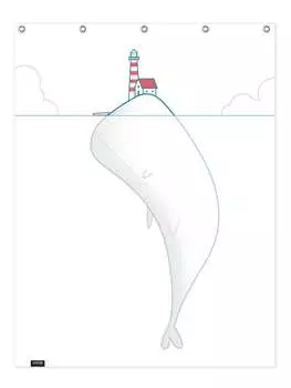 Занавеска для душа Juniqe, цвет schwarz & wei