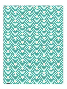 Занавеска для душа Juniqe, цвет trkis & wei