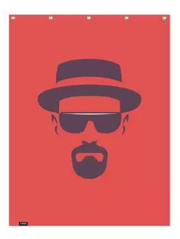 Занавеска для душа Juniqe, красный