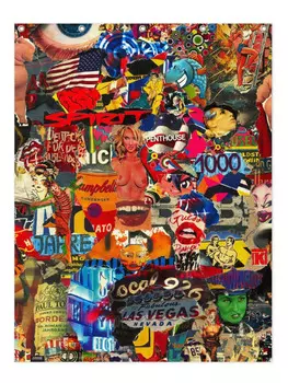 Занавеска для душа Juniqe, красочный