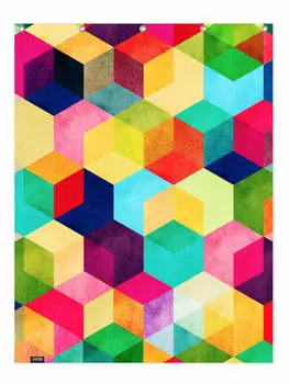 Занавеска для душа Juniqe, красочный