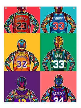 Занавеска для душа Juniqe, красочный