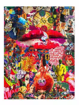 Занавеска для душа Juniqe, красочный