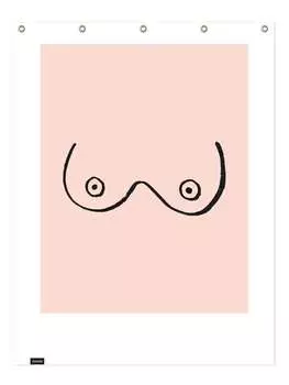 Занавеска для душа Juniqe, розовый