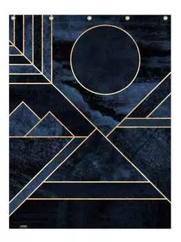 Занавеска для душа Juniqe, синий