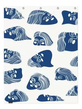 Занавеска для душа Juniqe, синий