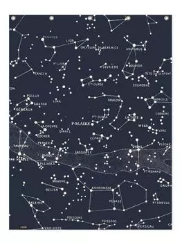 Занавеска для душа Juniqe, синий