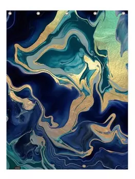 Занавеска для душа Juniqe, синий