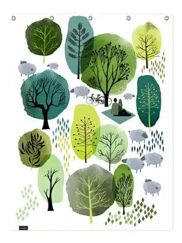 Занавеска для душа Juniqe, зеленый