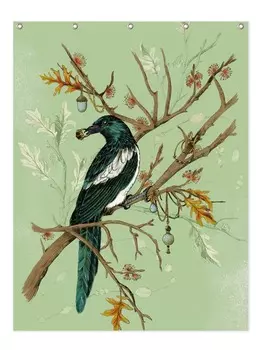 Занавеска для душа Juniqe, зеленый