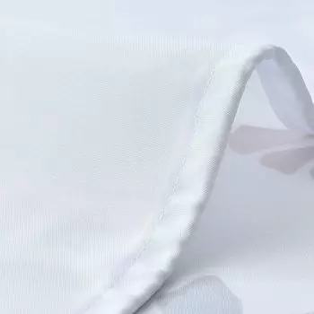 Занавеска для душа Мягкая коричневая полиэстеровая занавеска с цветочным принтом для ванной комнаты для ежедневного использования-желтая, размеры: 80x180 см Stuttg, желтый