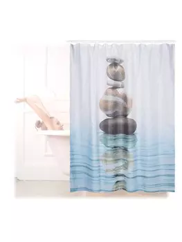 Занавеска для душа relaxdays, синий