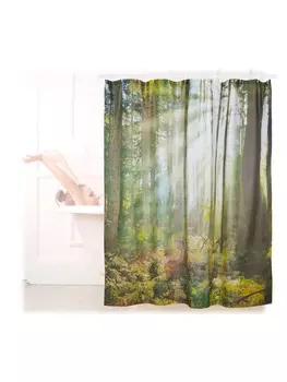 Занавеска для душа relaxdays, зеленый