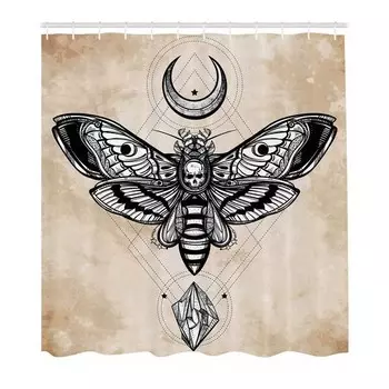 Занавеска для душа twentyfour Falke, 220 см цвет schwarz/creme