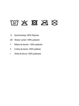 Занавеска для душа Wenko, серый