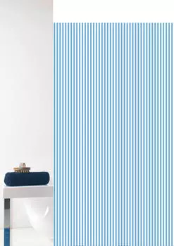 Занавеска для душа вертикальная Grund, синий/белый