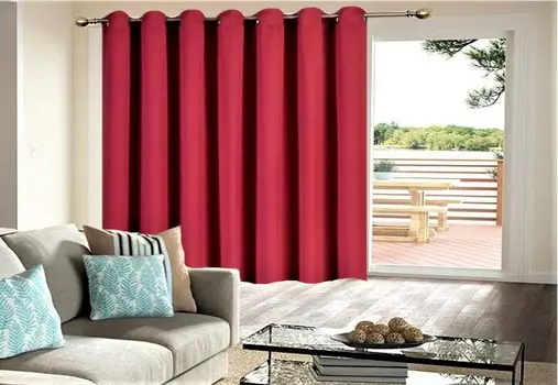 Занавеска для двери патио Samimport-2011, красный