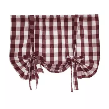 Занавеска для окна в клетку Buffalo, 60120 см, белый и черный ele eleoption