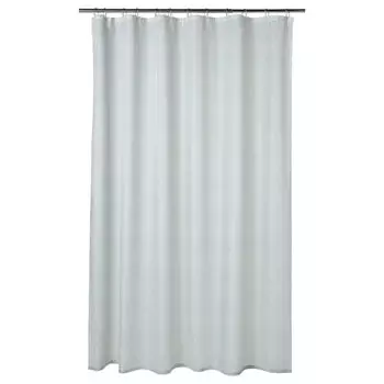 Занавеска для ванной Ikea Ranealven, белый/бирюзовый