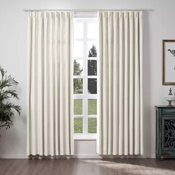 Занавеска льняная Twopages, белый