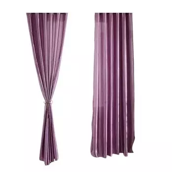 Занавеска на окно без запаха, удобный карниз через занавеску, темная оконная занавеска для спальни, фиолетовая, размеры: 100 см x 250 см. Stuttg, фиолетовый