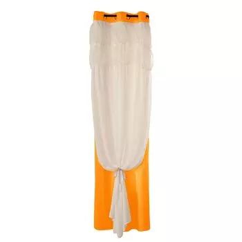 Занавеска на окно, декоративная двухслойная дизайнерская затемненная прозрачная занавеска для спальни, бытовые изображения розового цвета Stuttg, оранжевый