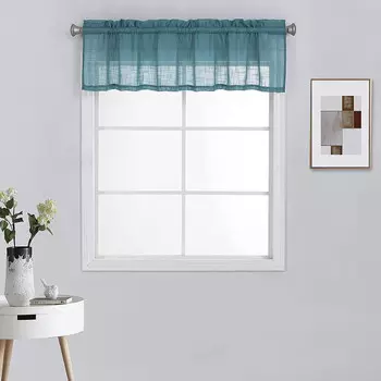 Занавеска полупрозрачная Diamond Home, бирюзовый