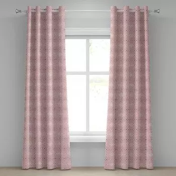 Занавеска с люверсами Abakuhaus Geometrisch 2 шт, 280x225x0,5 см, светло-розовый