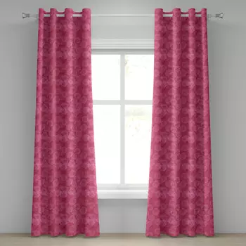 Занавеска с люверсами Ambesonne Rose, розовый