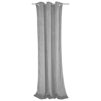 Занавеска с люверсами Tom Tailor in Samtoptik FRENCH VELVET, 135x1x245 см, светло-серый