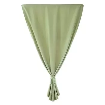 Занавеска Водонепроницаемая солнцезащитная штора Устойчивая к атмосферным воздействиям плотная штора с прозрачной занавеской для наружного патио, балкона, беседки, 132x213 см, зеленая Stuttg, зеленый