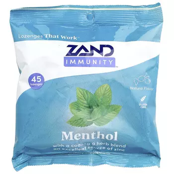 Zand, Immunity , пастилки с ментолом, 45 пастилок