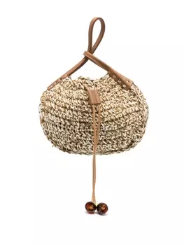 Zanellato плетеная сумка на плечо Nanai, коричневый