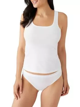 Заниженная хлопковая майка Wacoal, белый