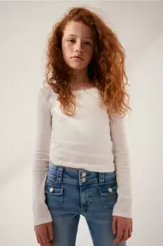 Заниженные джинсы ботфортного кроя H&M, синий
