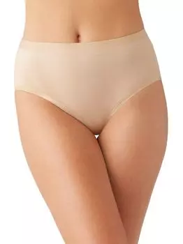 Заниженные хлопковые трусы Wacoal, песочный