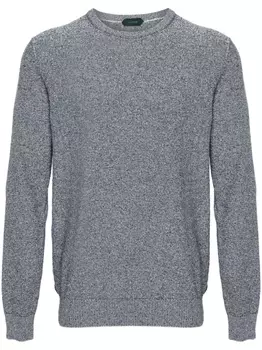 Zanone джемпер в полоску, синий