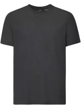 Zanone футболка из хлопка с круглым вырезом, серый