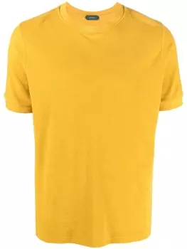 Zanone футболка с круглым вырезом, желтый