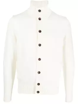 Zanone кардиган на пуговицах, белый