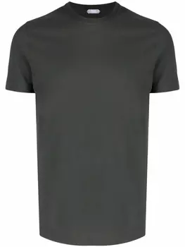 Zanone однотонная футболка, зеленый