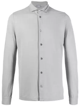 Zanone рубашка на пуговицах, серый