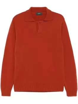 Zanone рубашка поло из вирджинской шерсти, оранжевый