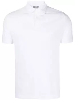 Zanone рубашка поло с короткими рукавами, белый