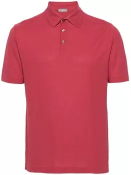 Zanone рубашка поло с короткими рукавами, красный